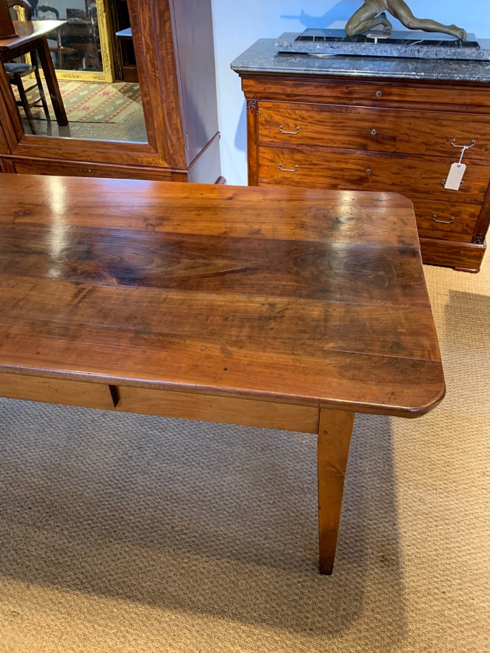 Cherry wood farmhouse table  View III