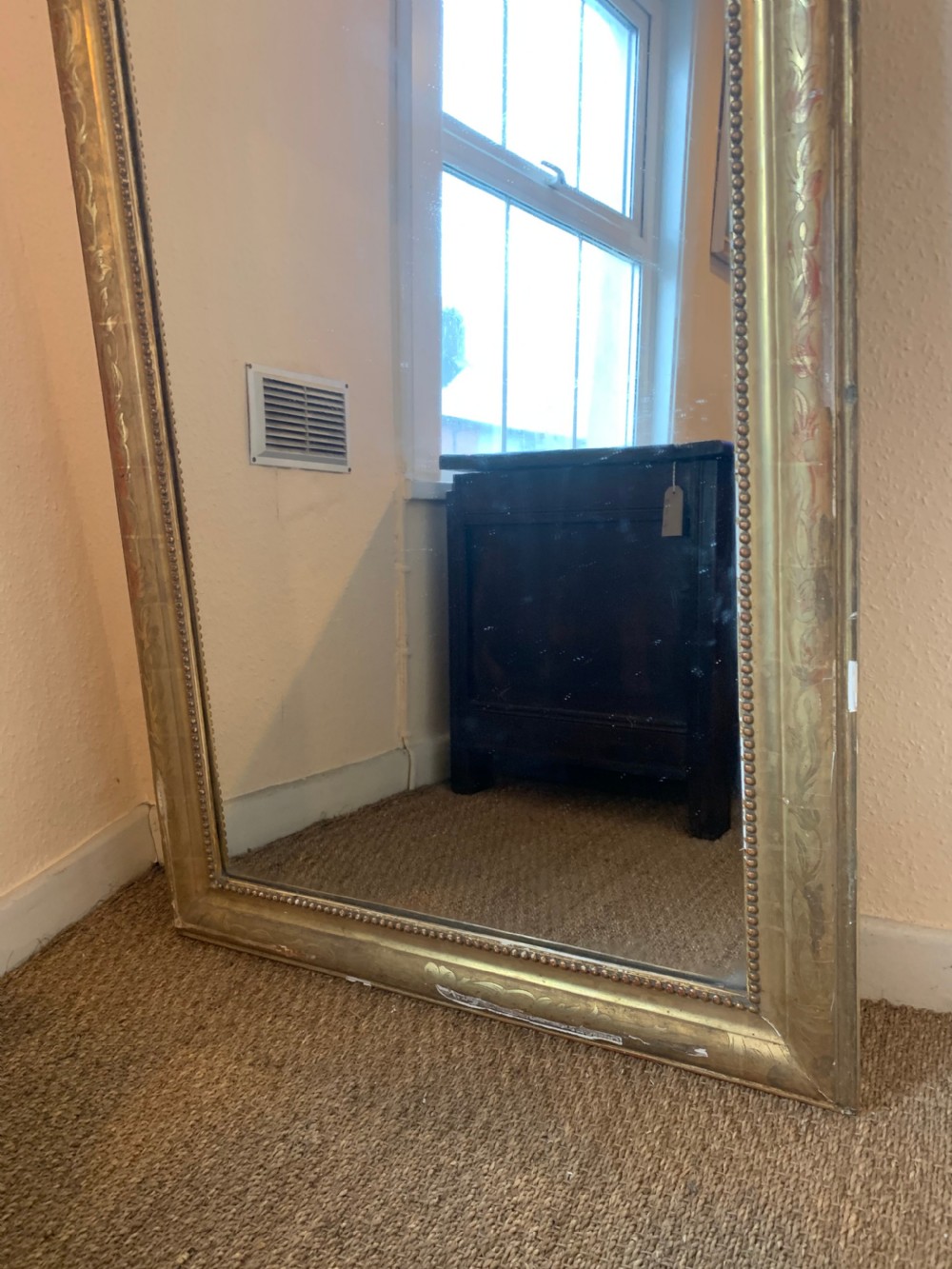 Antique gilt mirror 63x33 inches View VI