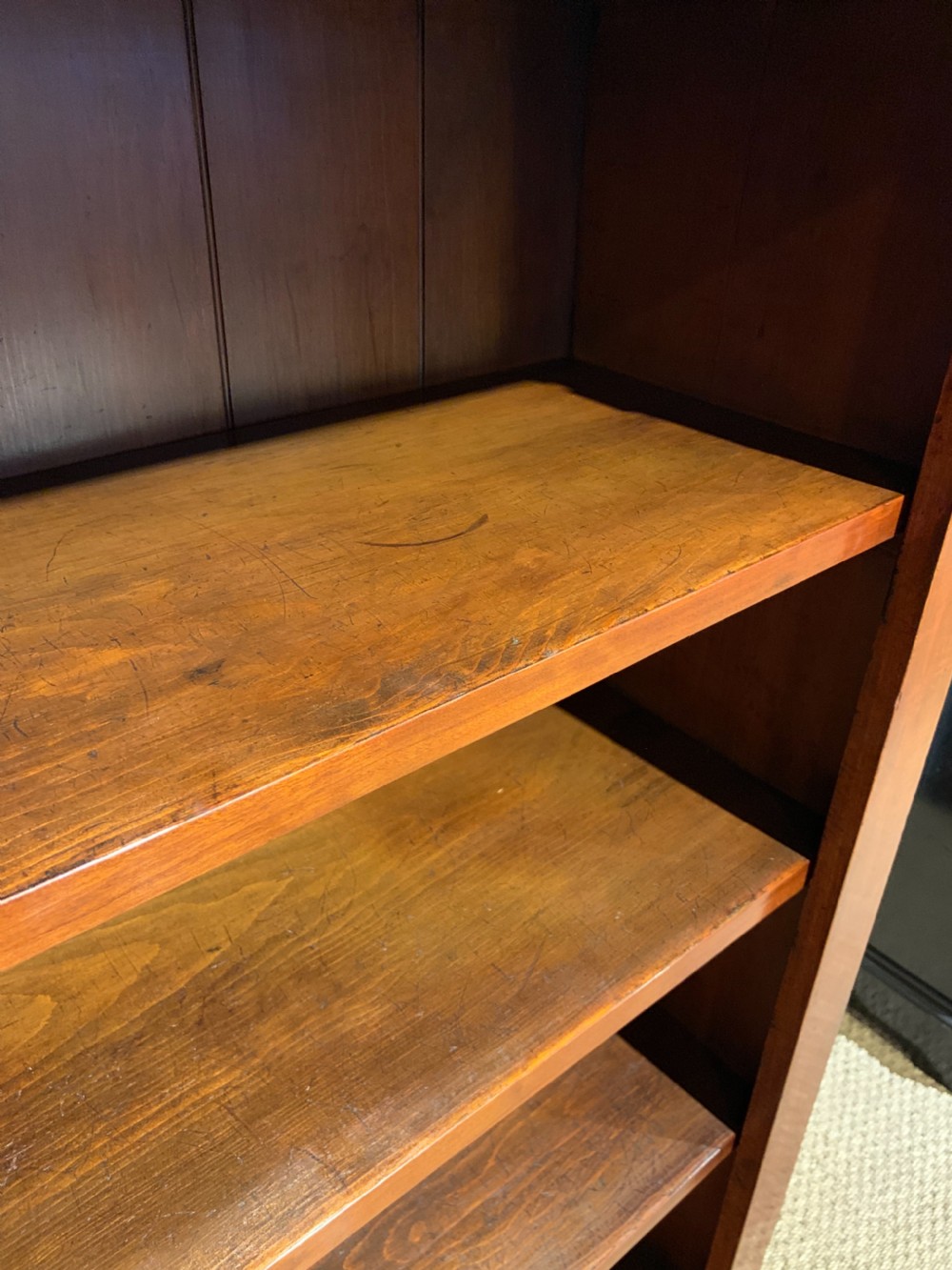 Victorian mahogany bookcase  View V