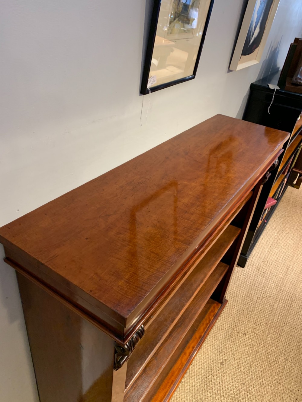 Victorian mahogany bookcase  View VI