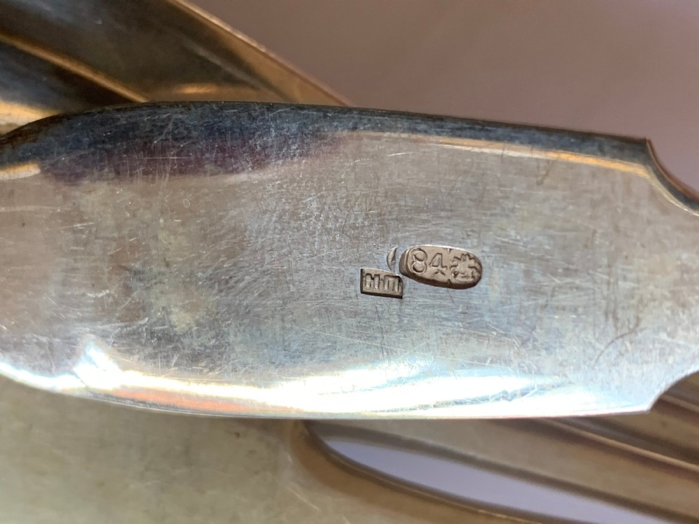 Russian silver table spoons   View III