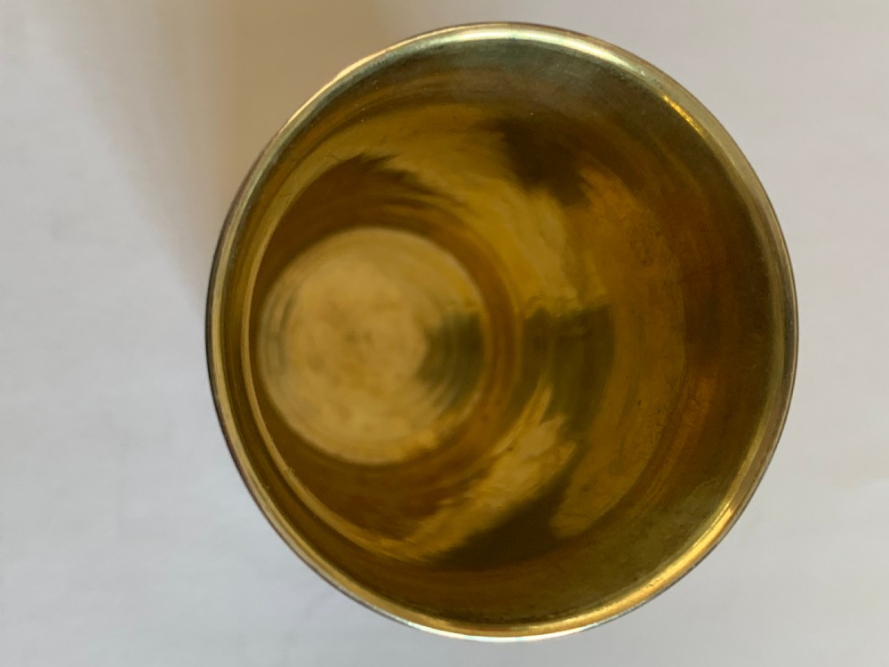 Russian silver gilt Vodka cup  View IV