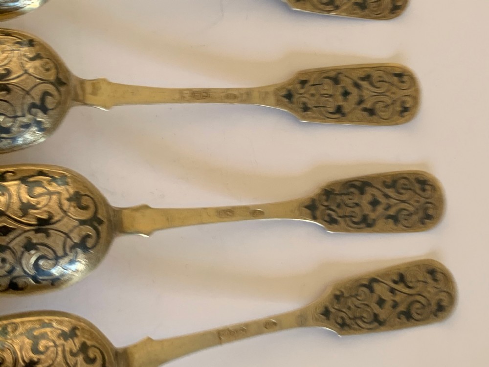 Set of 4 Russian silver and Niello   View VI