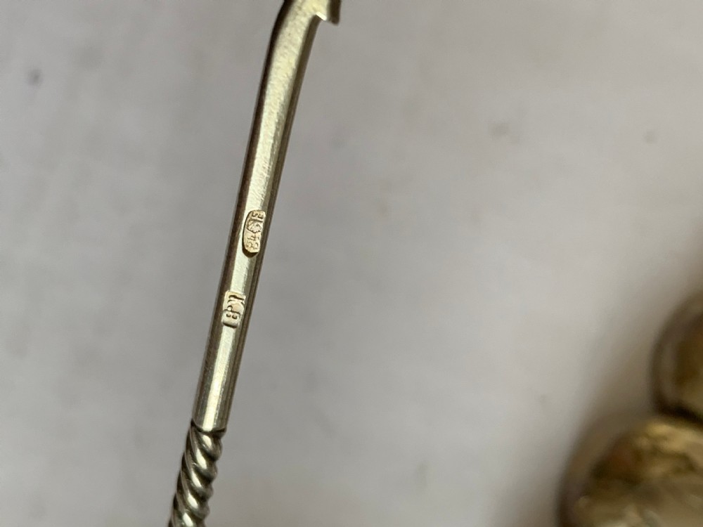 Set of 6 Russian silver spoons  View IV