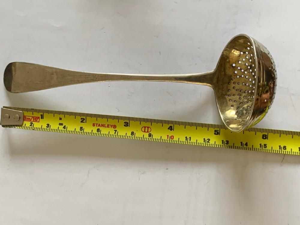 Russian silver tea strainer or sugar sifter  View V