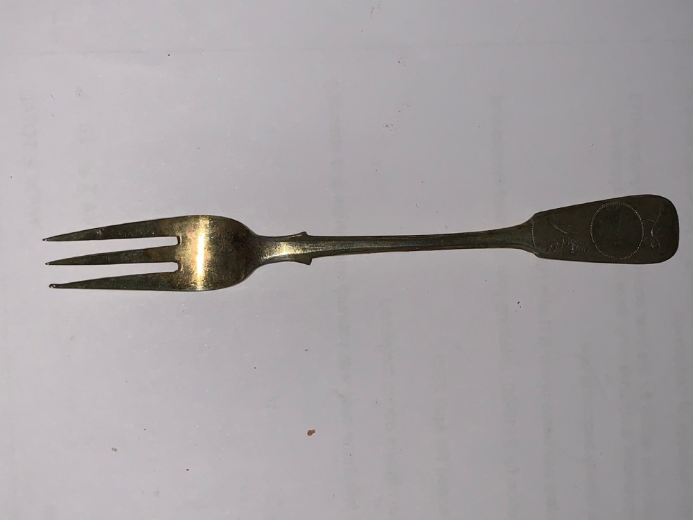 Russian silver fork  View III