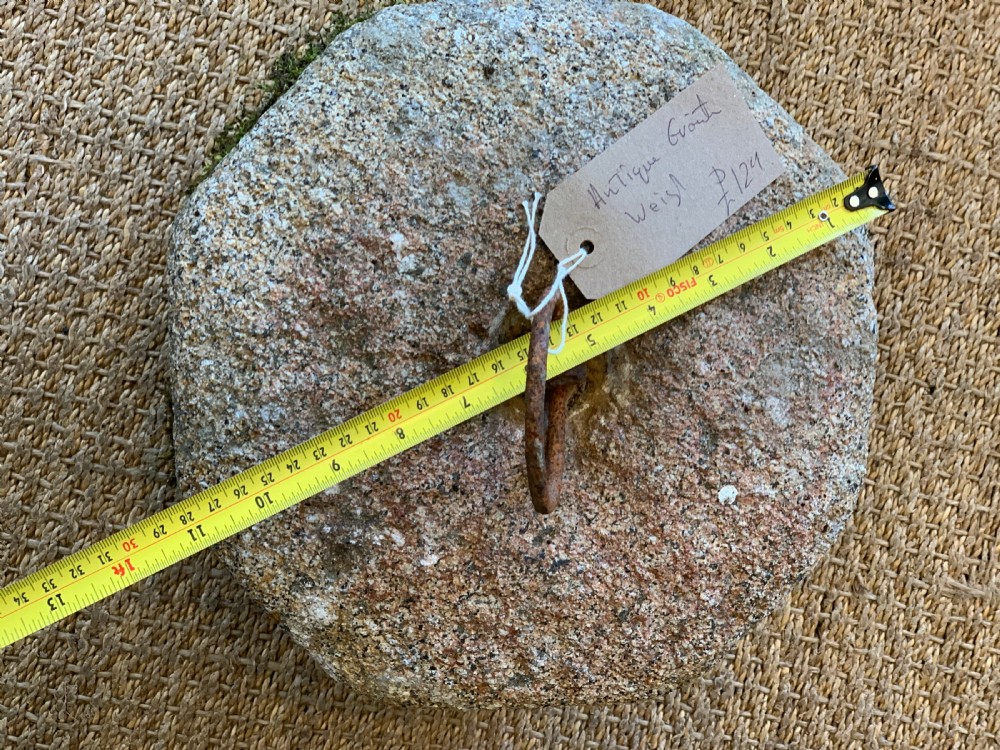 Antique granite tethering block  View IV