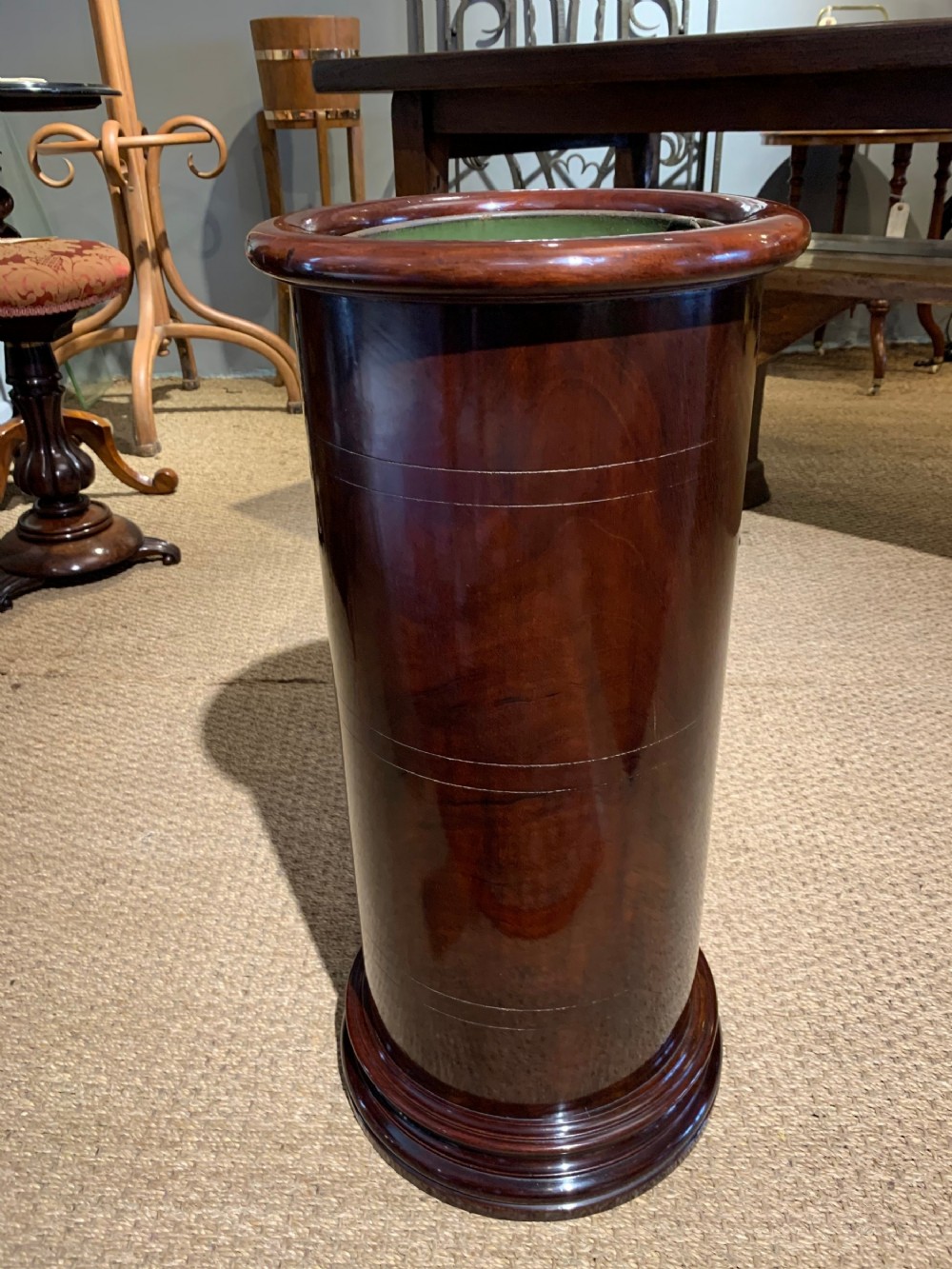 Victorian mahogany stick stand / umbrella stand 