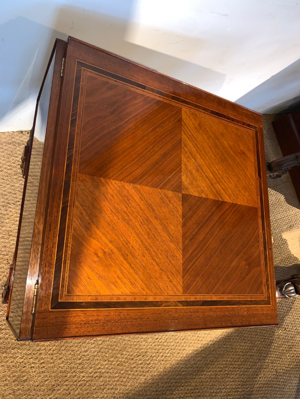 Walnut lamp table  View II
