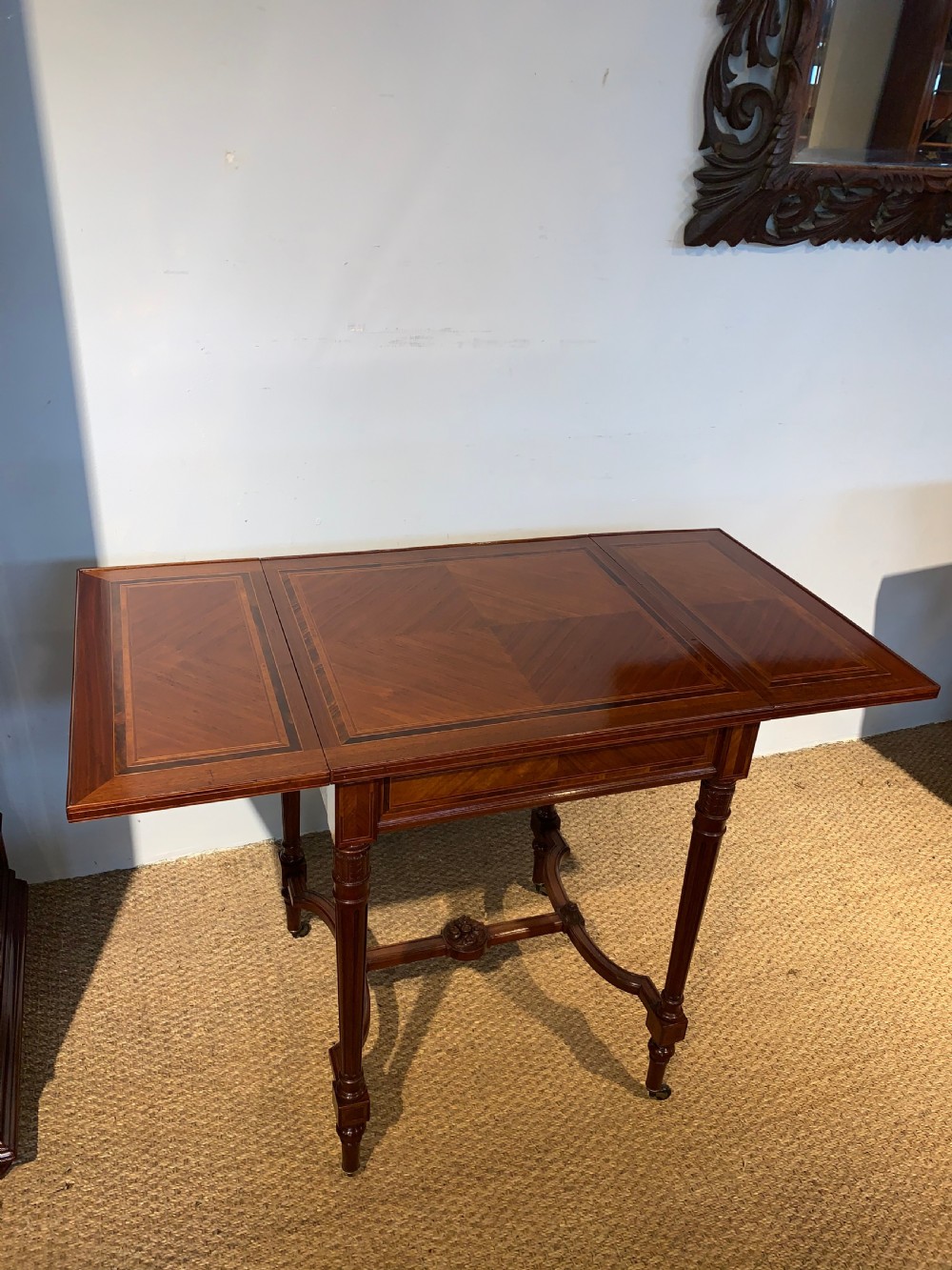 Walnut lamp table  View IV