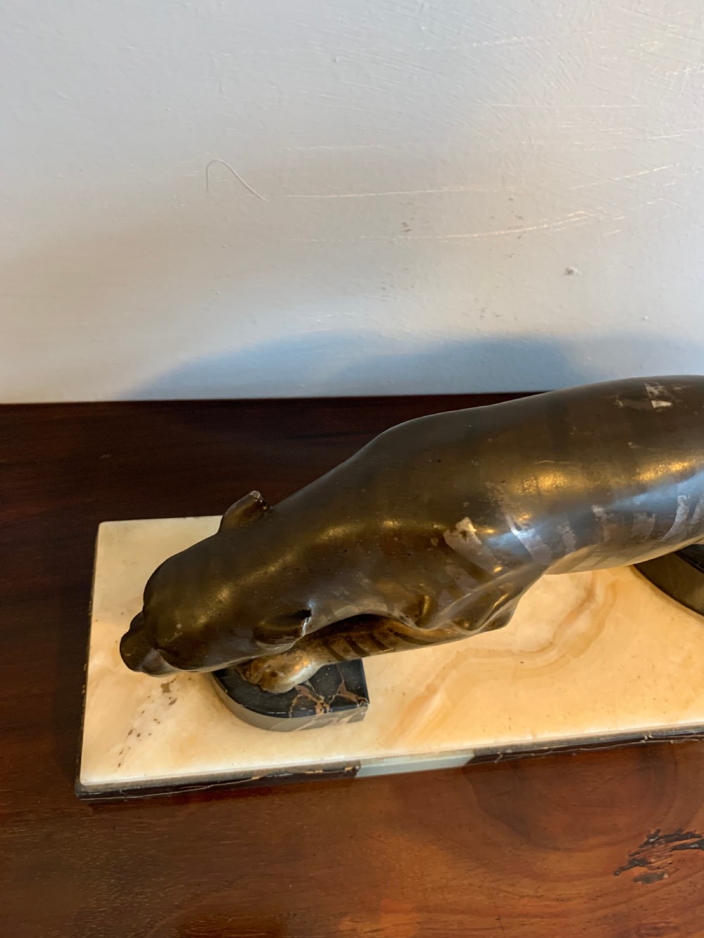 Art Deco Spelter Tiger  View IV