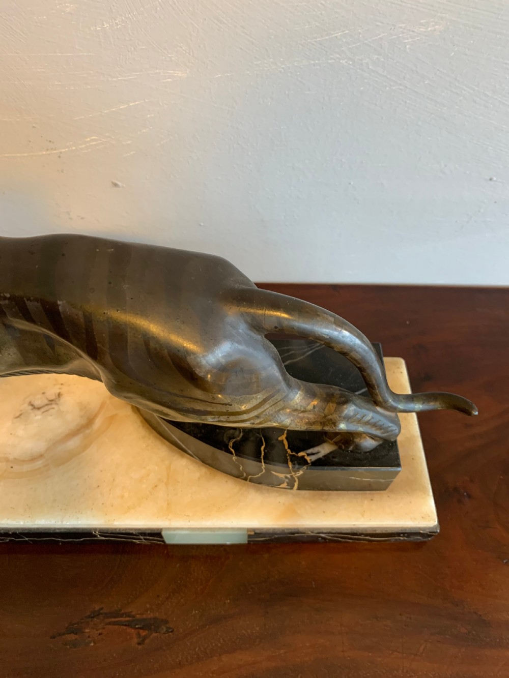 Art Deco Spelter Tiger  View V