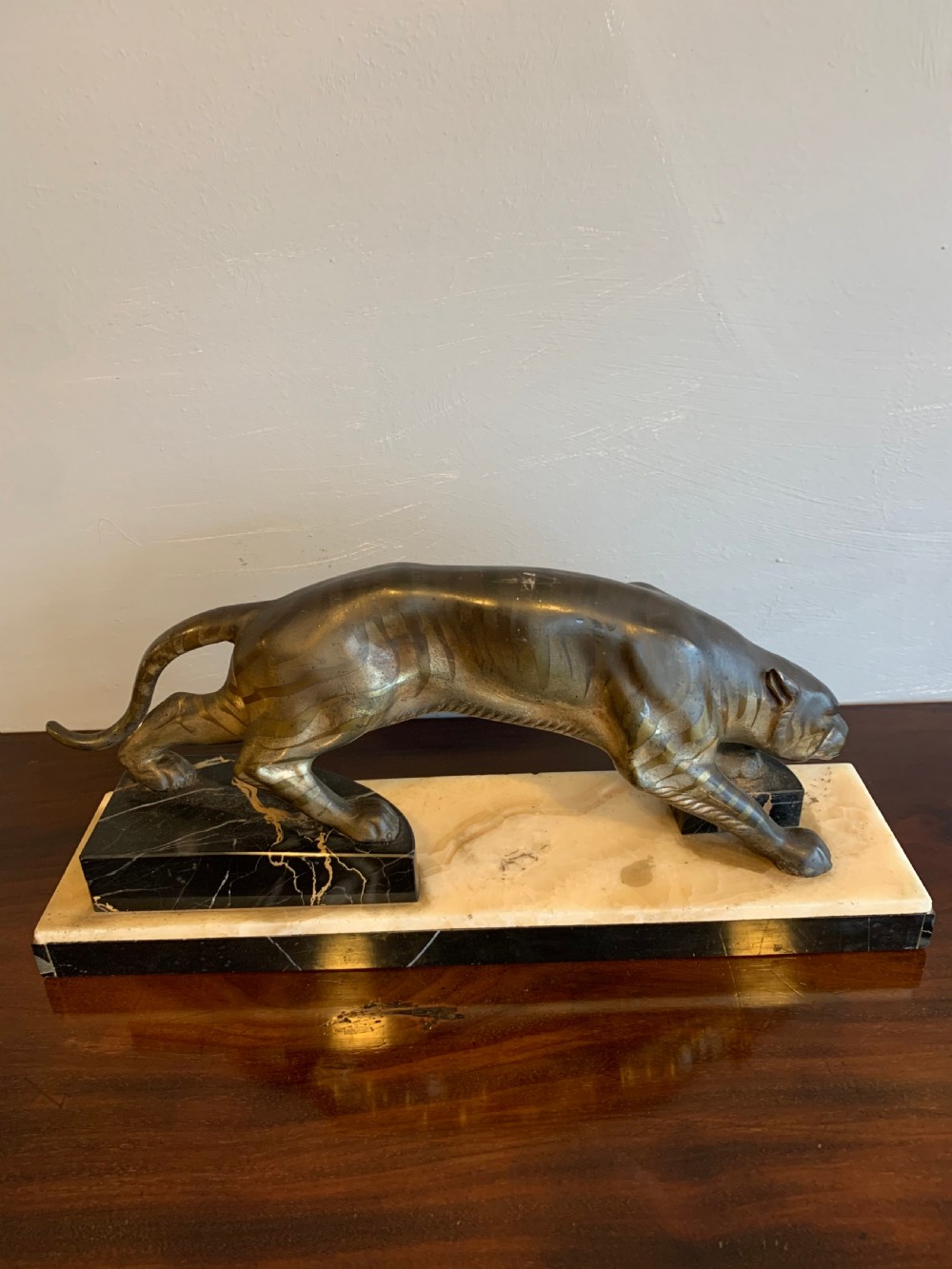 Art Deco Spelter Tiger  View VI
