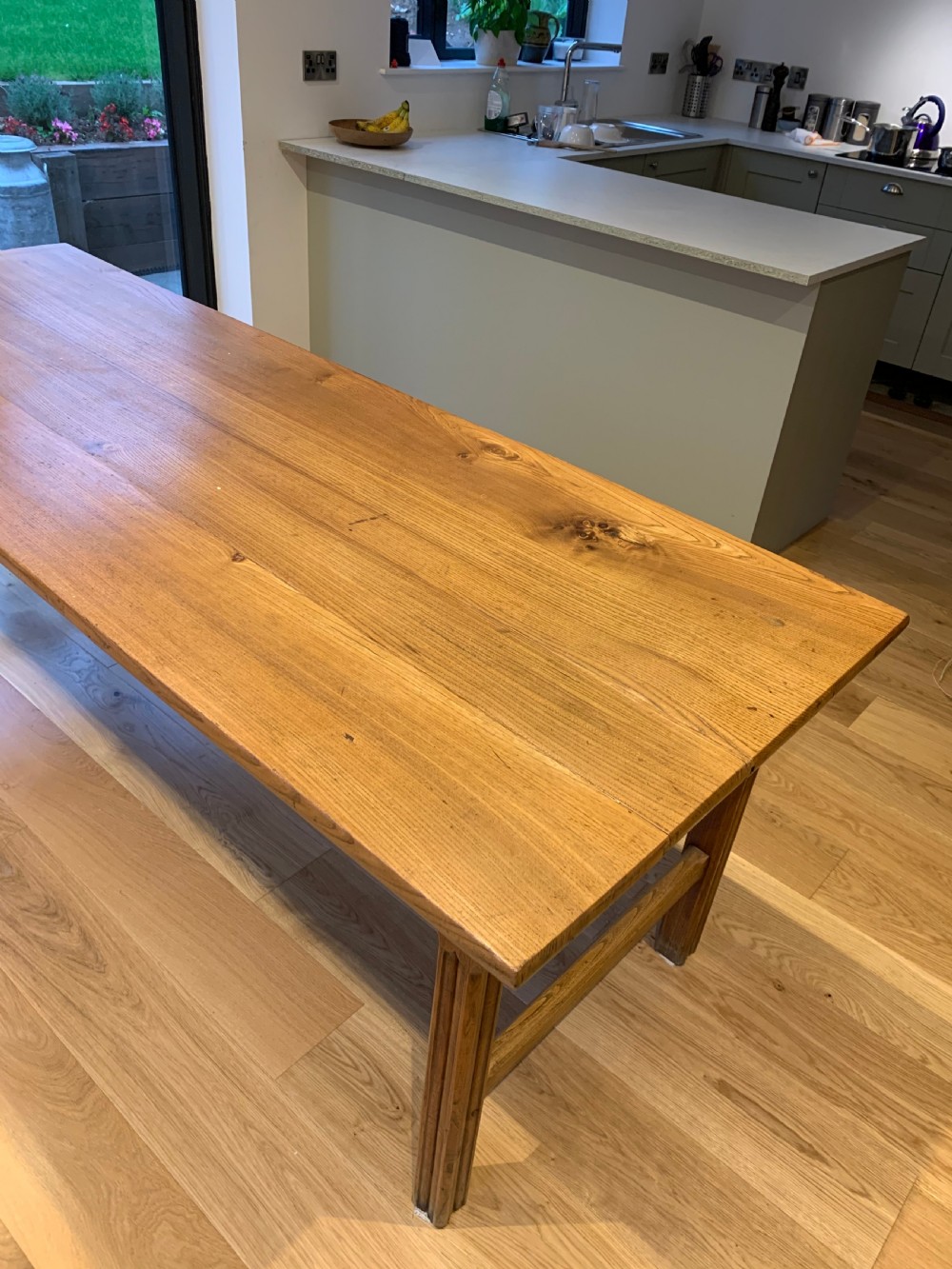 Farmhouse table Elm 230 cms long  View V