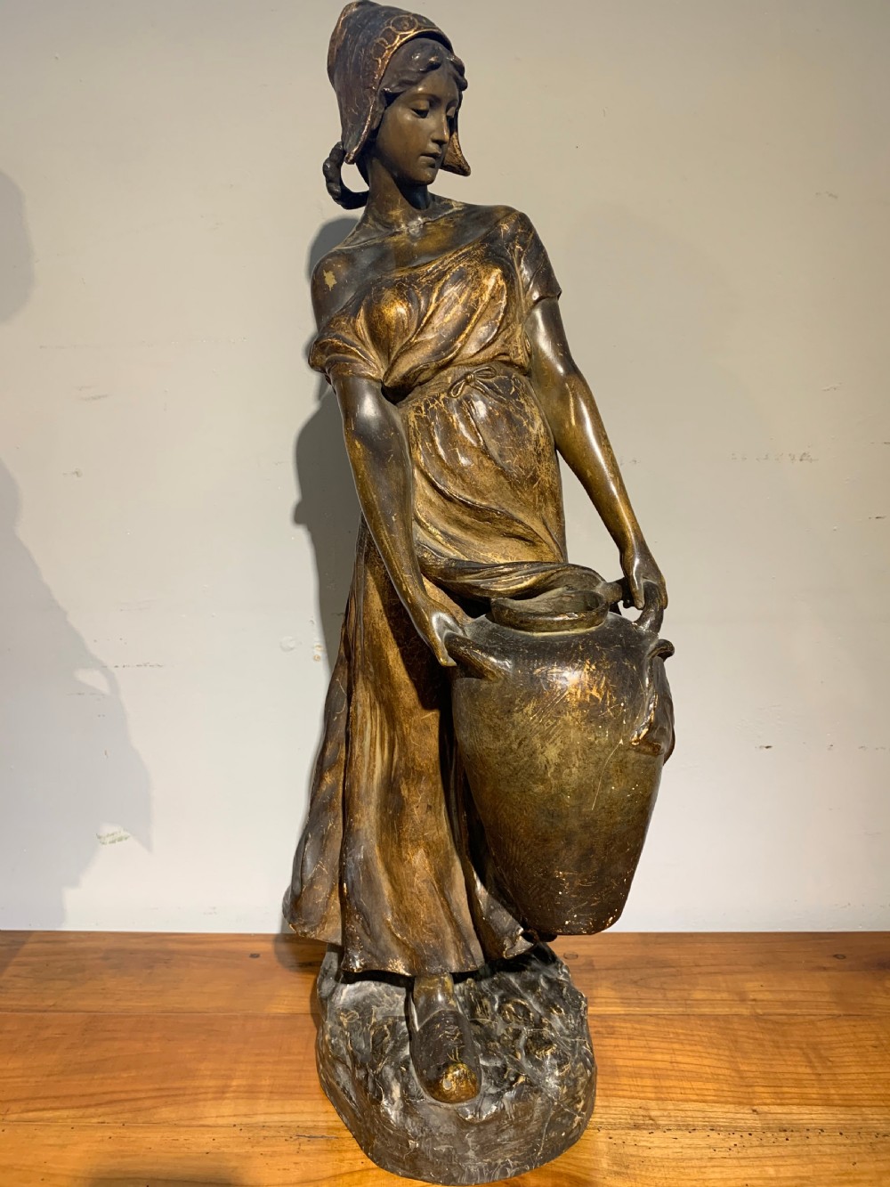 19th Century Large Terracotta Sculpture By Frederic Goldscheider