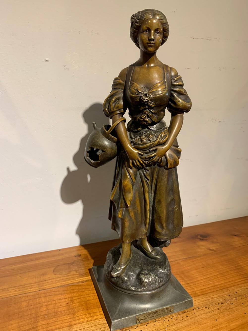 Spelter Figure of a water carrier   View III