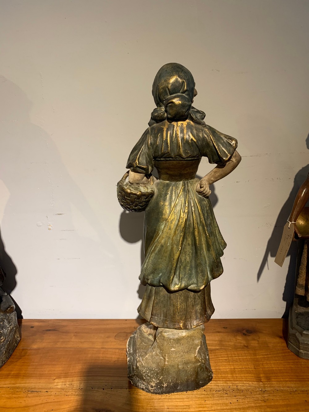 Large terracotta figure of a fish seller   View IV
