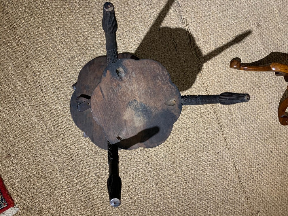 Late 19th century Indian lamp  table   View VII