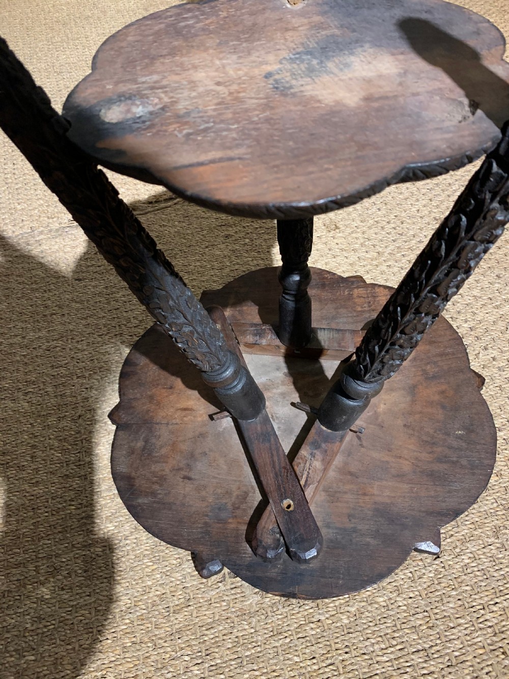 Late 19th century Indian lamp  table   View VIII