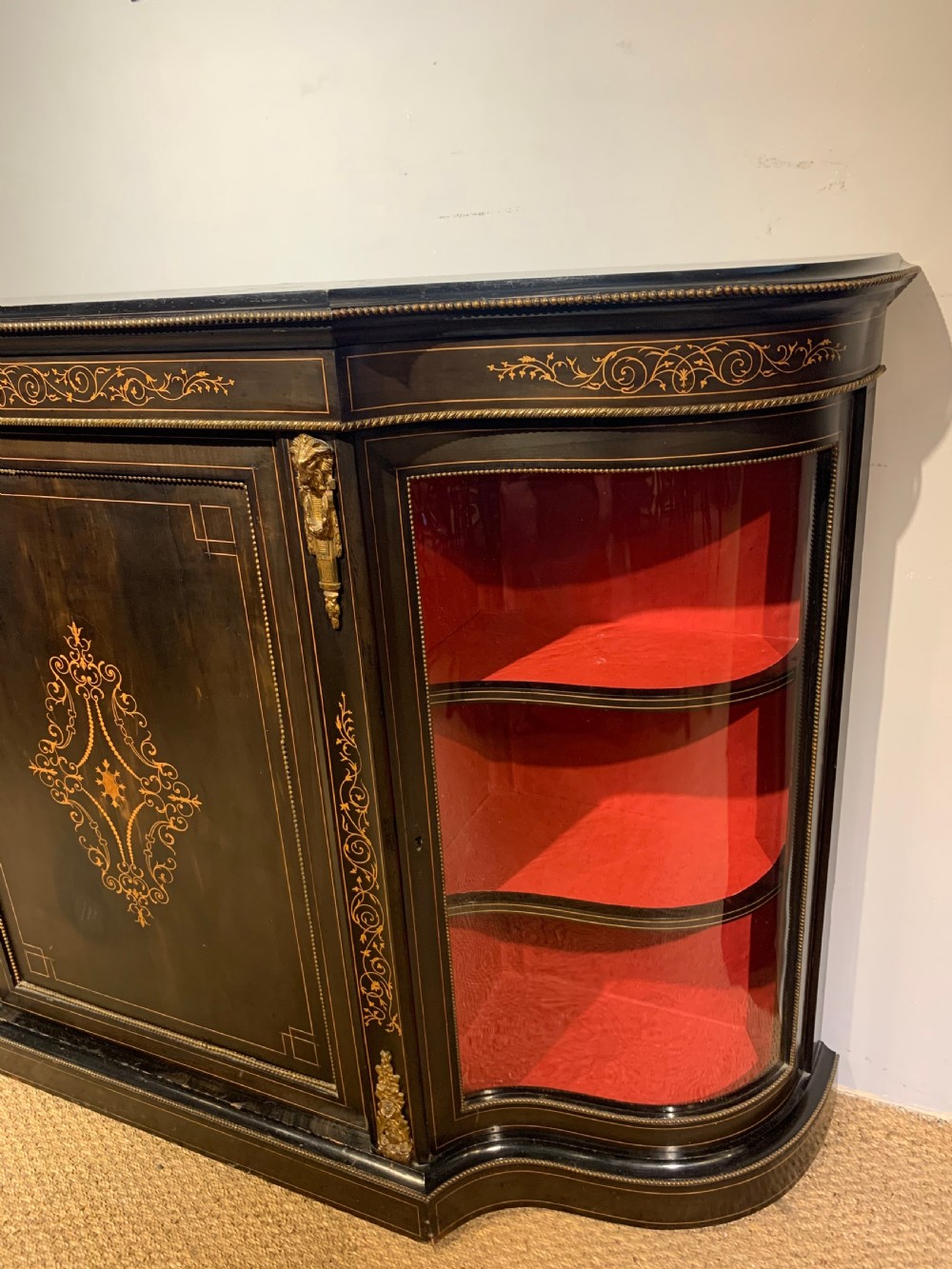 Victorian Ebonised Credenza View IV
