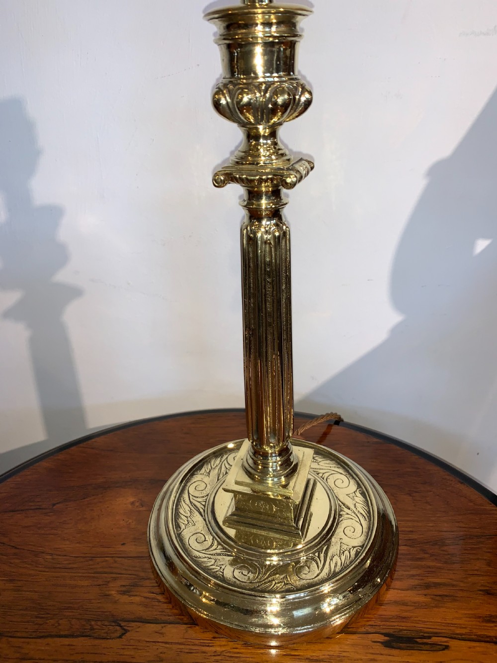 Brass table lamp  View II