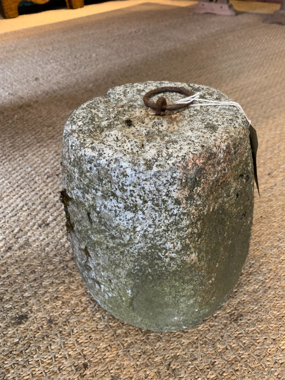 Antique Granite tethering block 