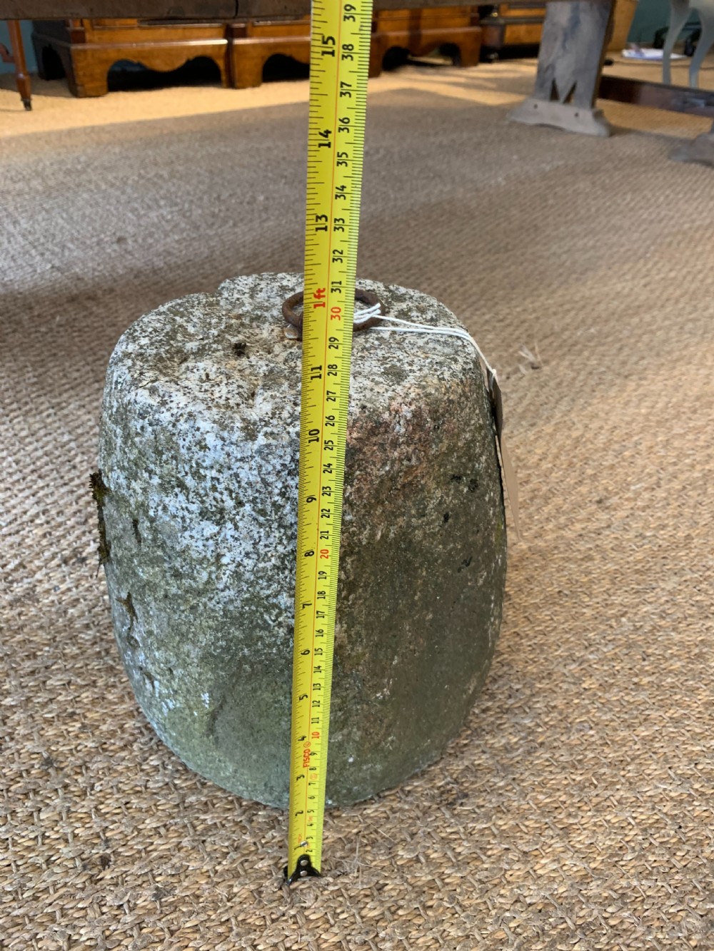 Antique Granite tethering block  View II