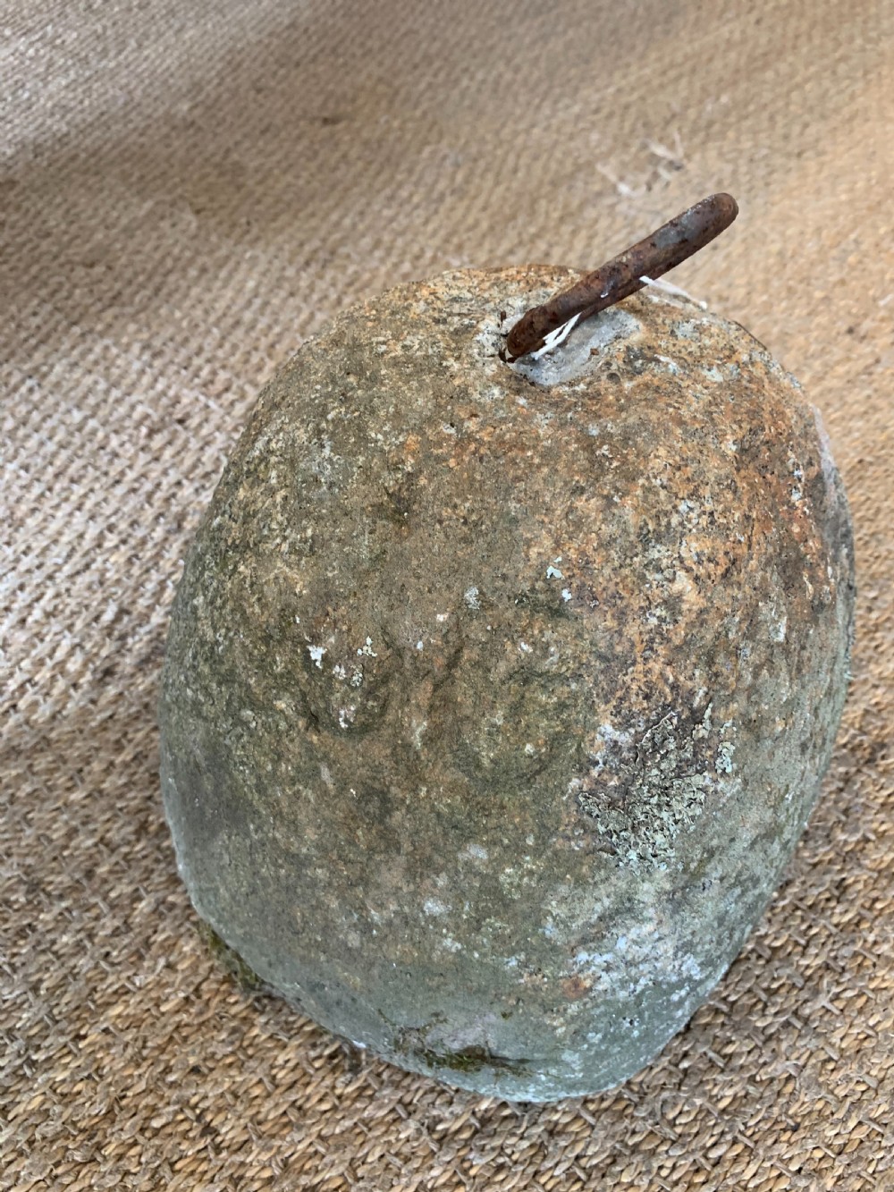 Antique Granite tethering block  View IV