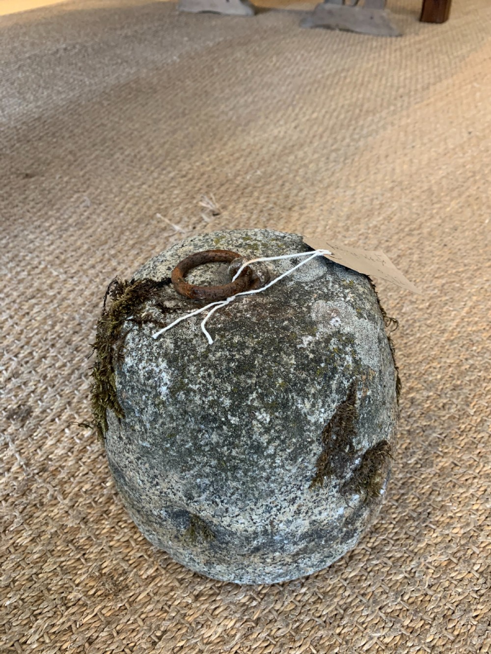 Antique Granite tethering block  