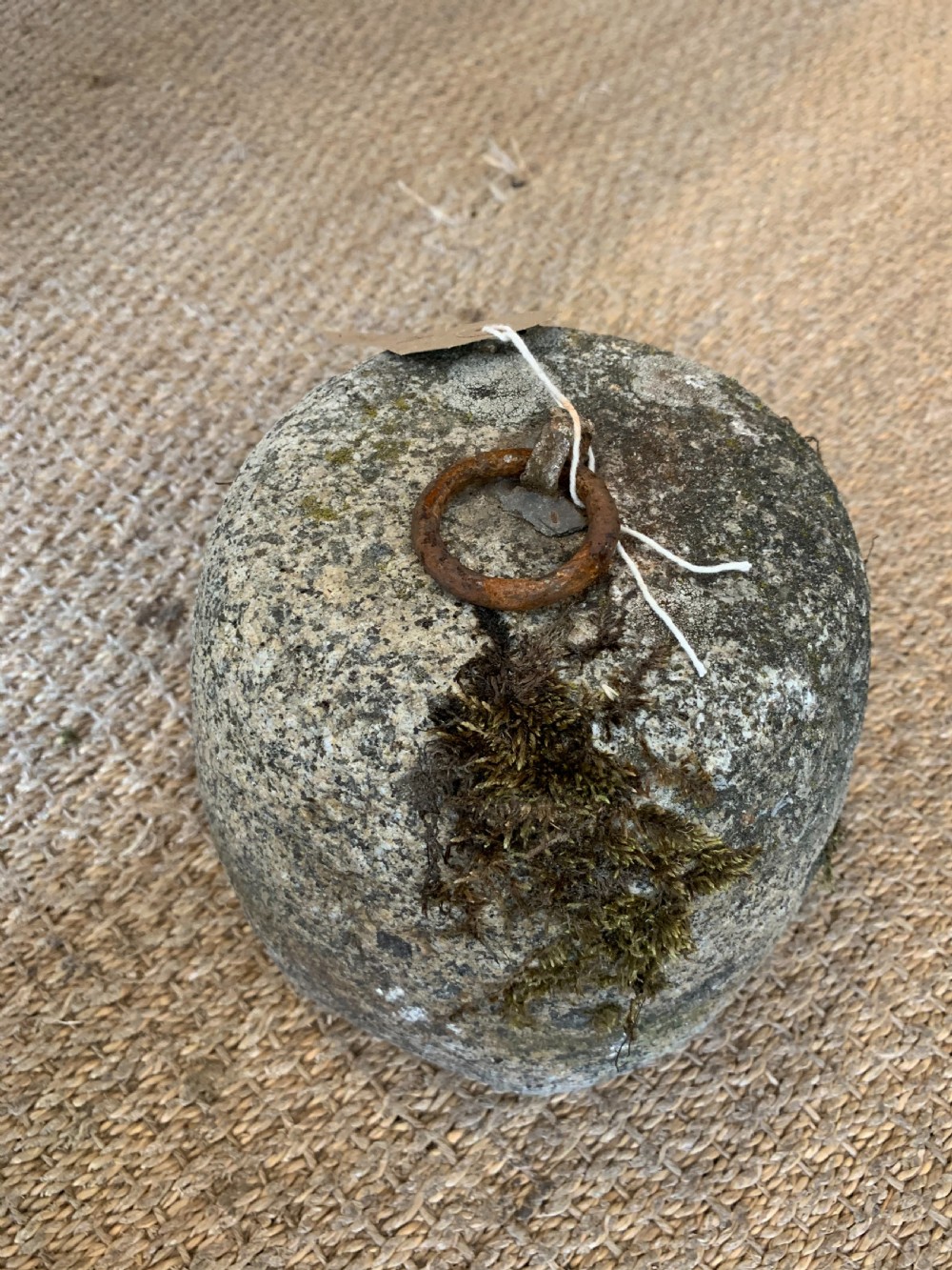 Antique Granite tethering block   View II