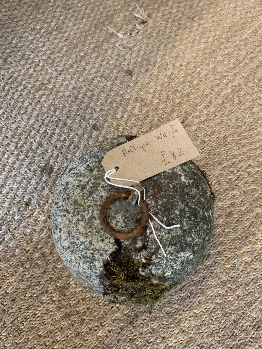Antique Granite tethering block   View V