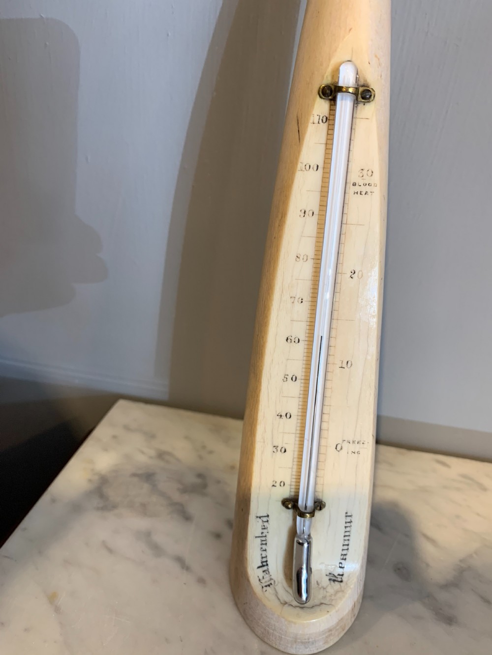 Victorian desk thermometer  View II