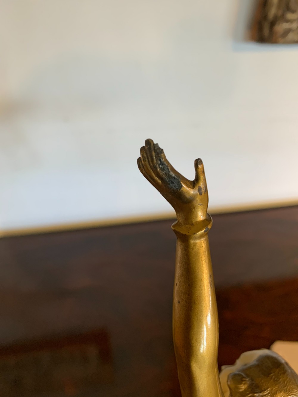 Art Deco spelter figure of a woman  View V