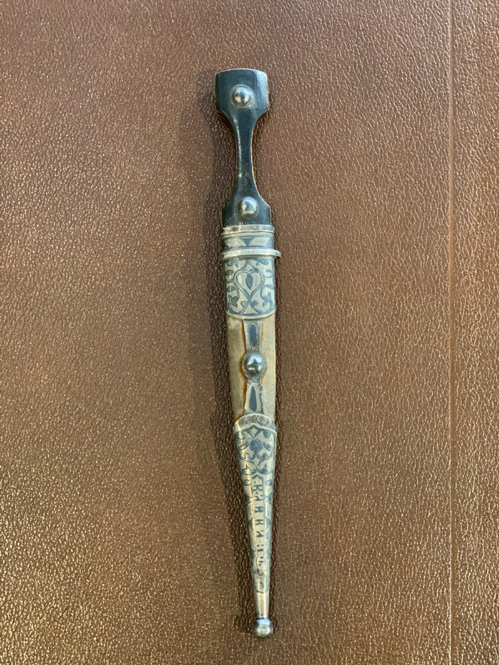 Small Russian dagger with silver mounts  