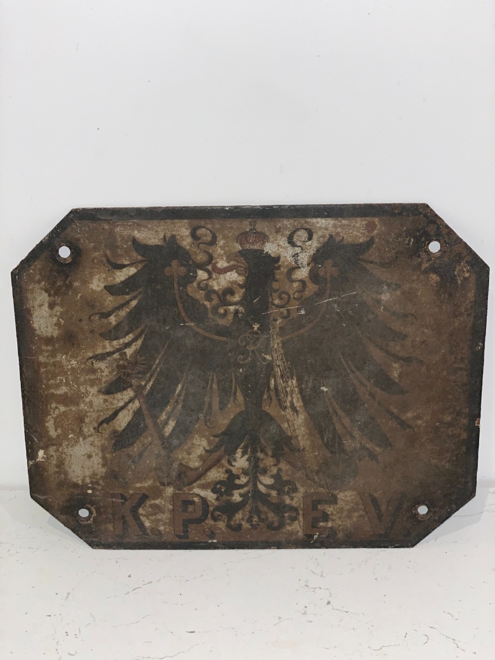 Prussian Railway Carriage plaque 