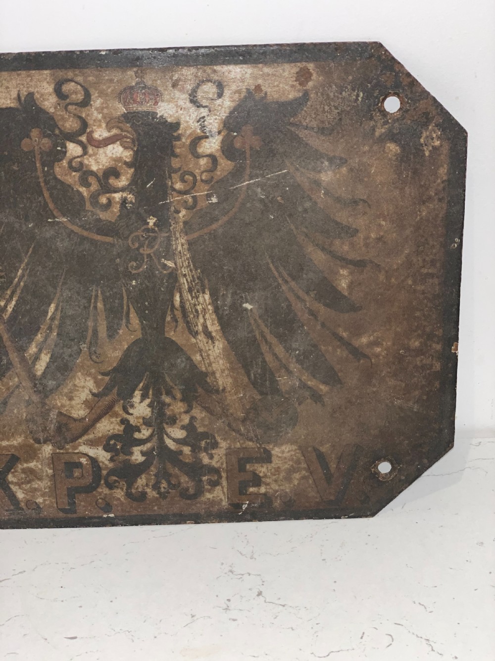 Prussian Railway Carriage plaque  View III