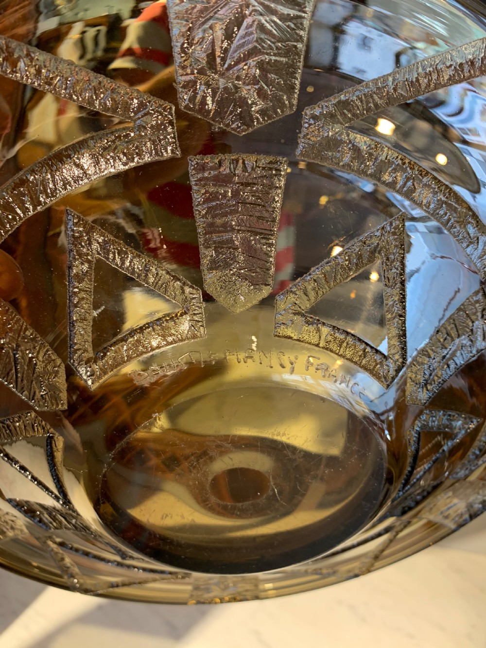 Daum Nancy Shallow glass bowl  View III