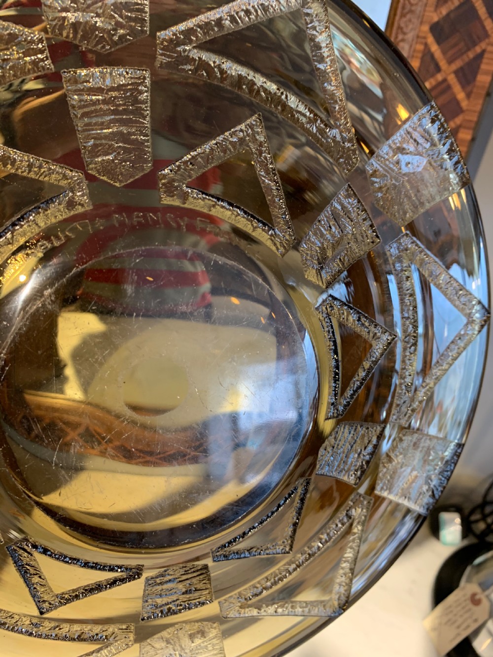 Daum Nancy Shallow glass bowl  View V