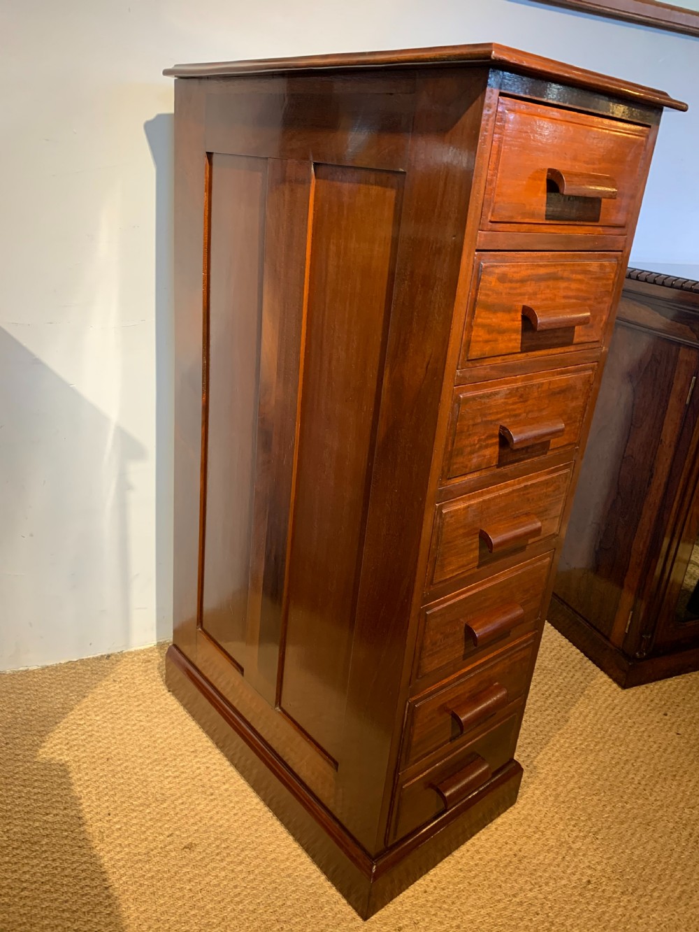 Edwardian Mahogany filing cabinet  View II