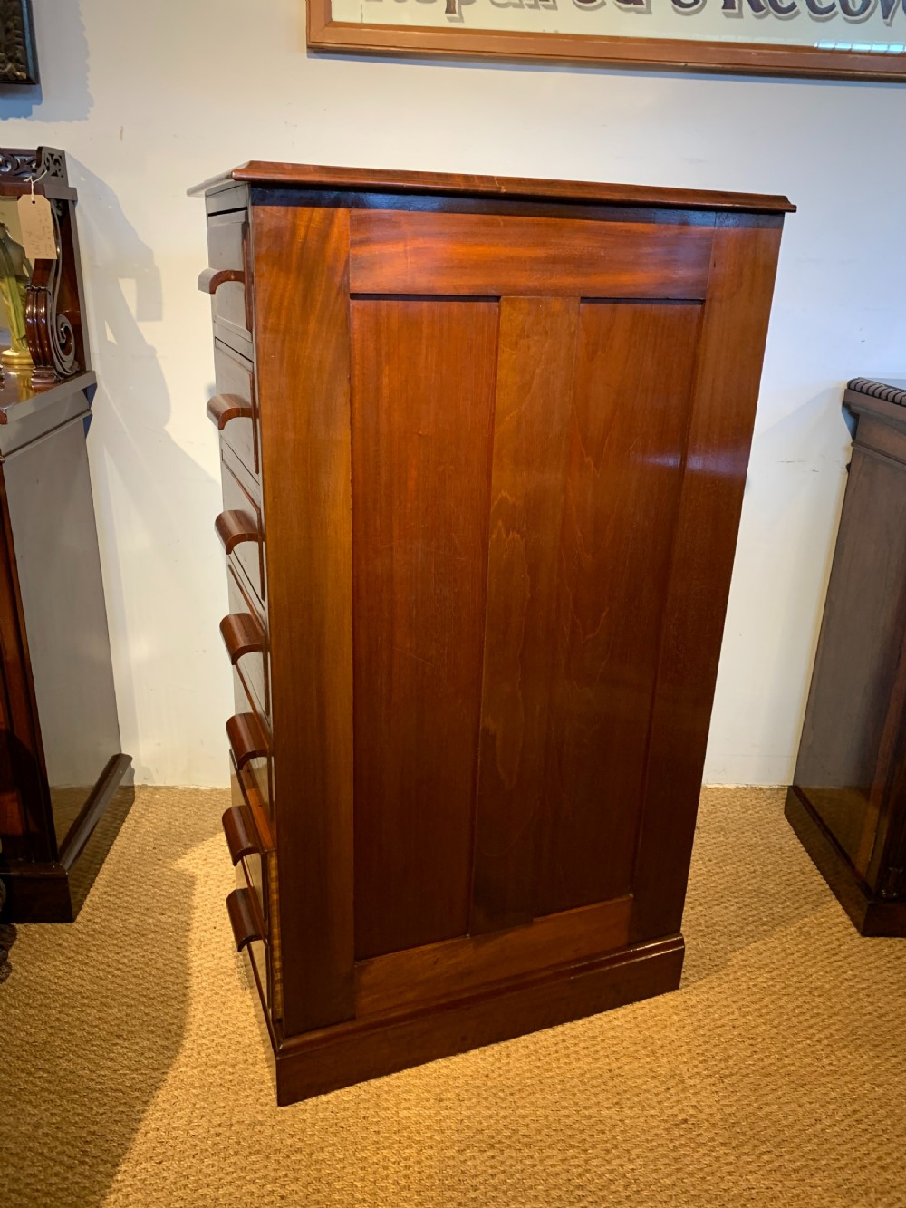 Edwardian Mahogany filing cabinet  View IV