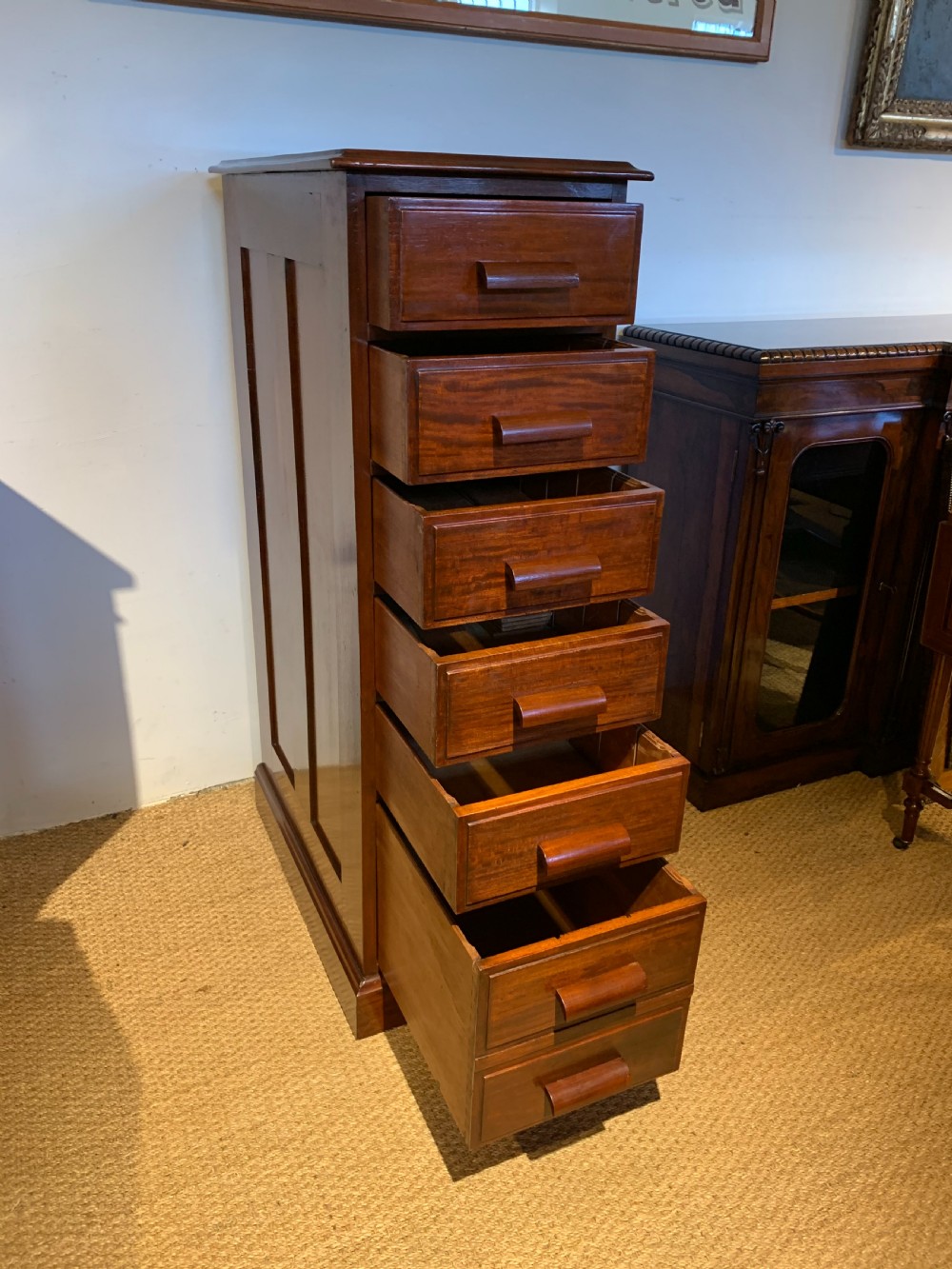 Edwardian Mahogany filing cabinet  View VIII