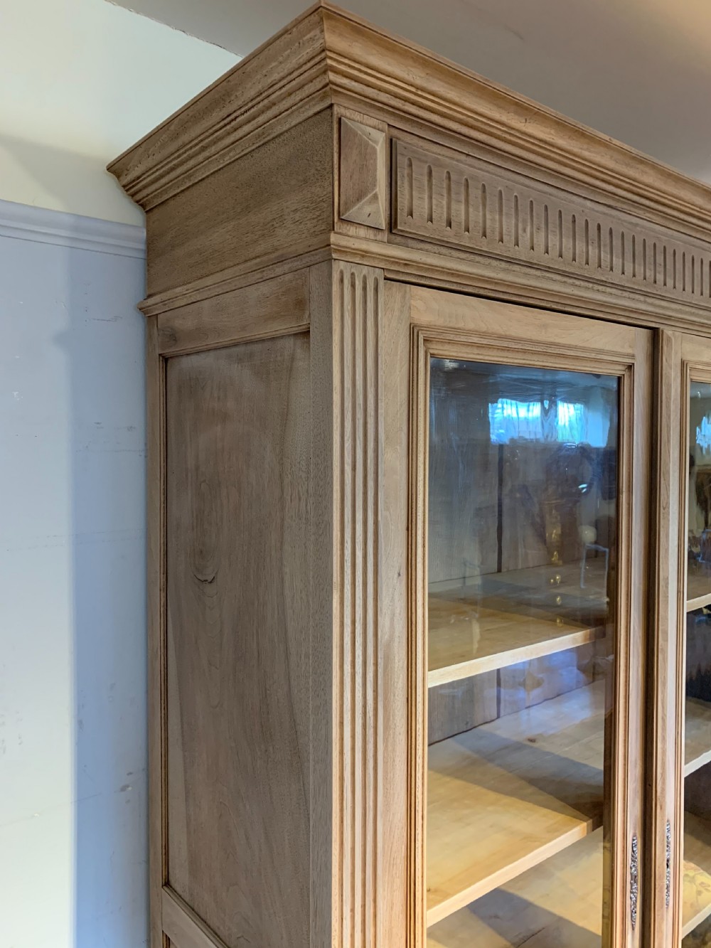 Walnut 2 door bookcase  View III