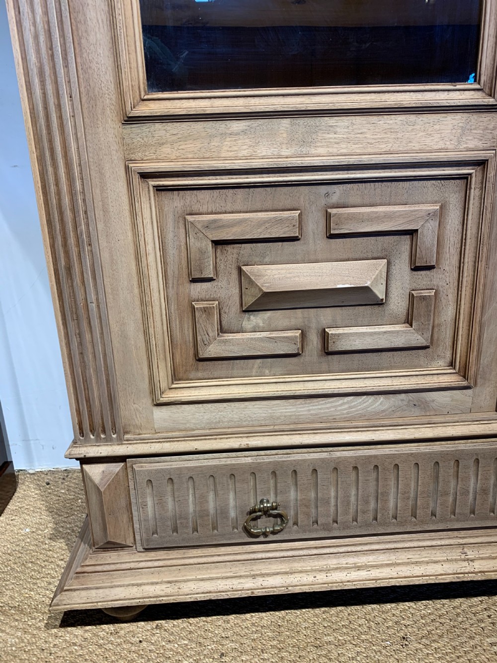 Walnut 2 door bookcase  View V