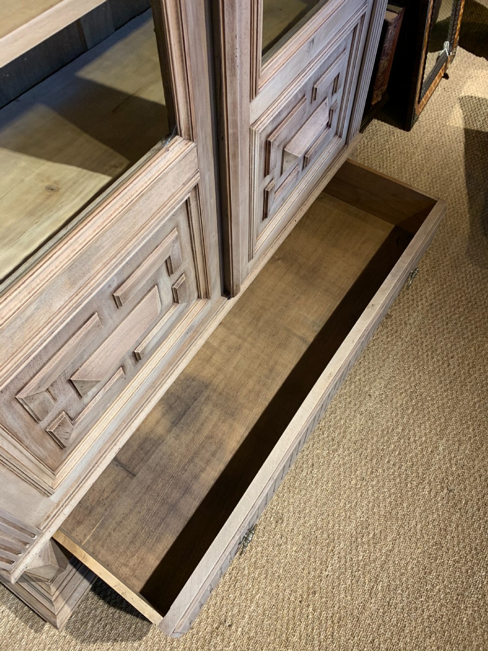 Walnut 2 door bookcase  View VII