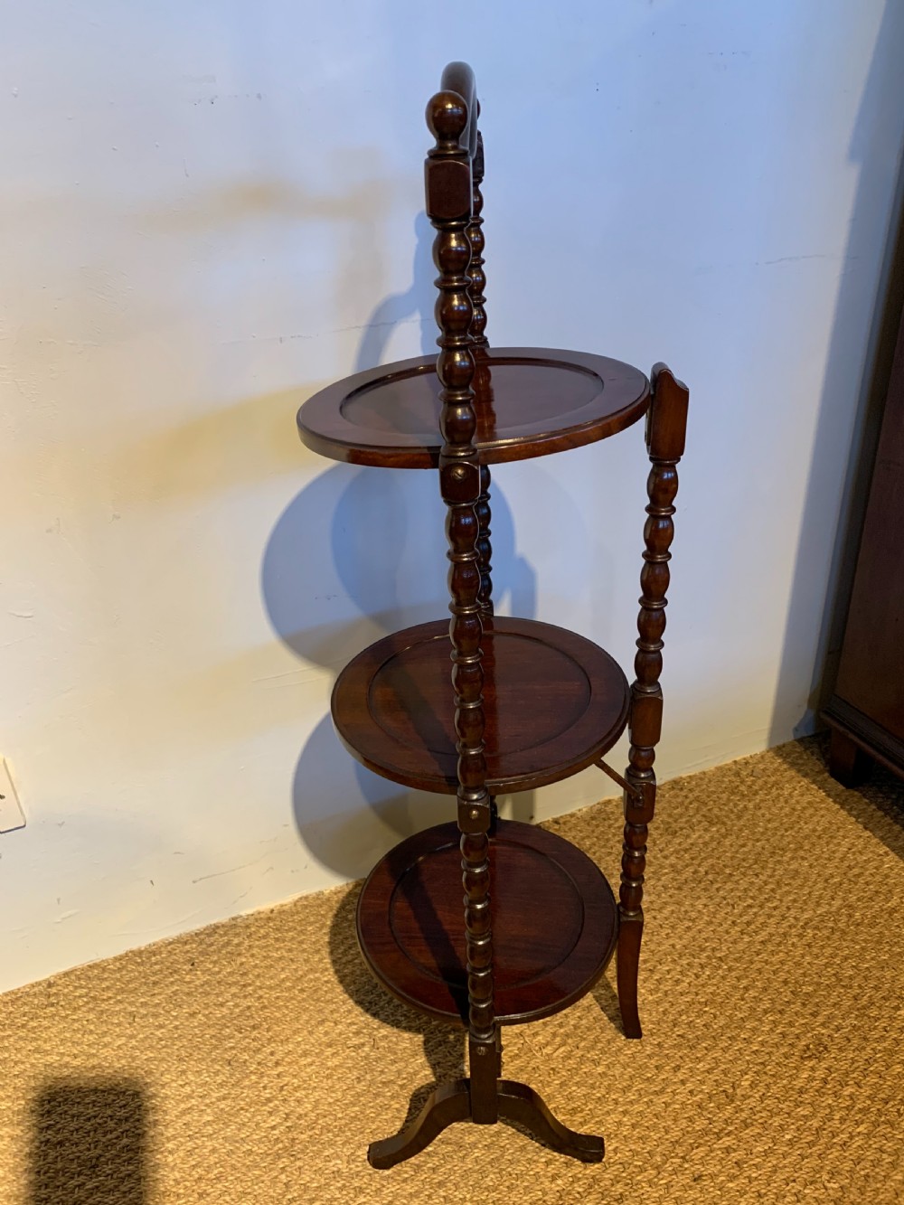 Edwardian mahogany cake stand  View III