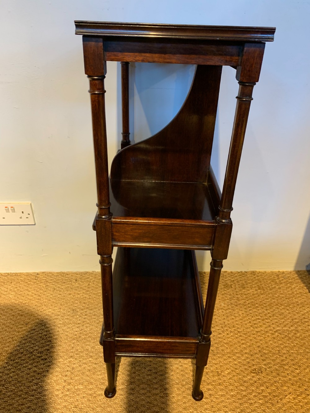 Small Edwardian mahogany side table  View IV