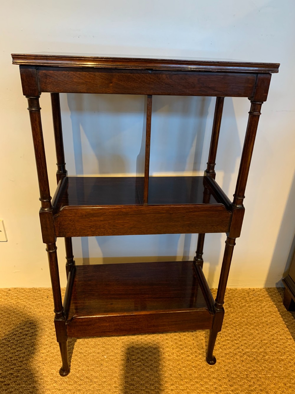 Small Edwardian mahogany side table  View V