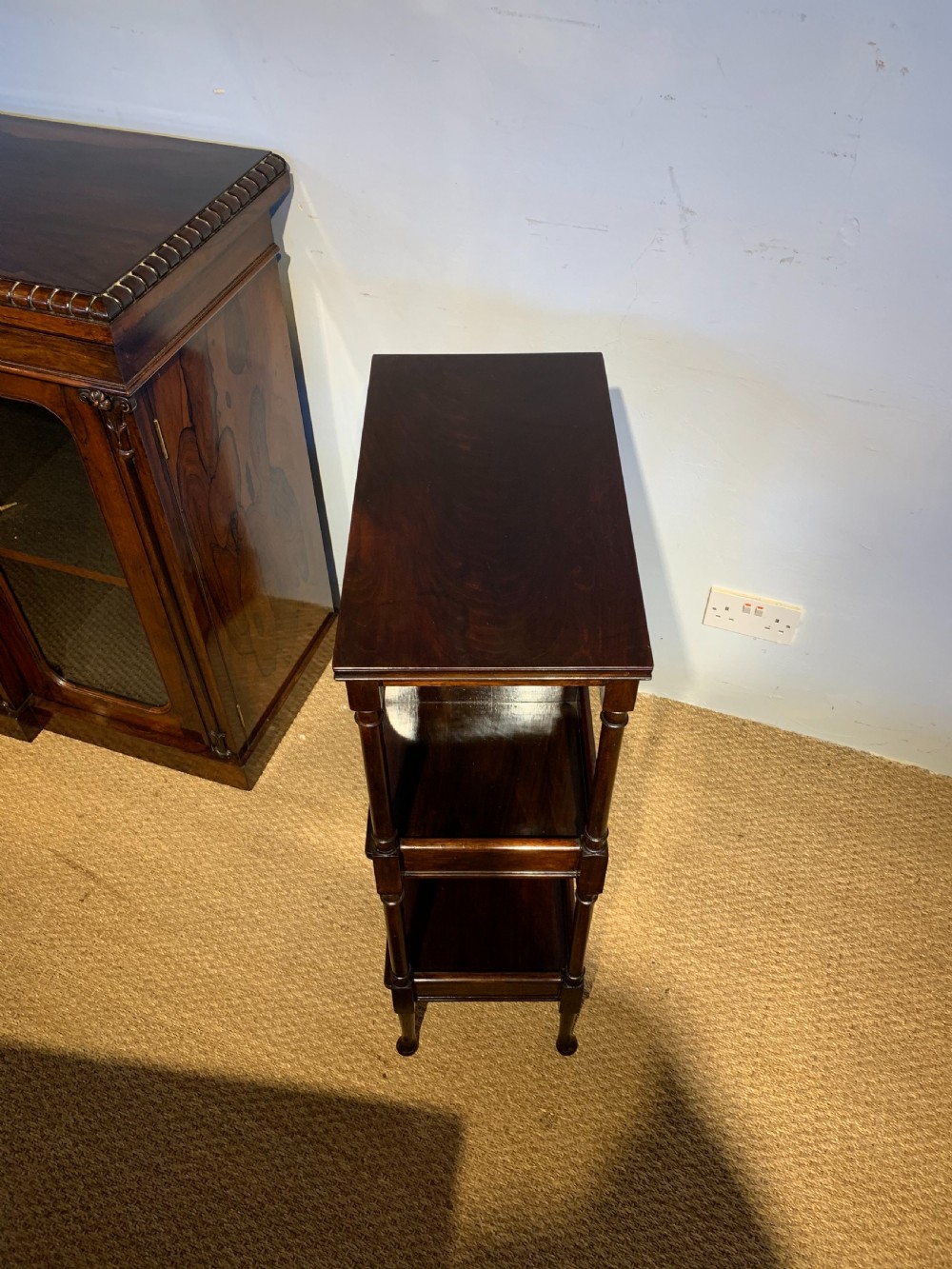 Small Edwardian mahogany side table  View VI