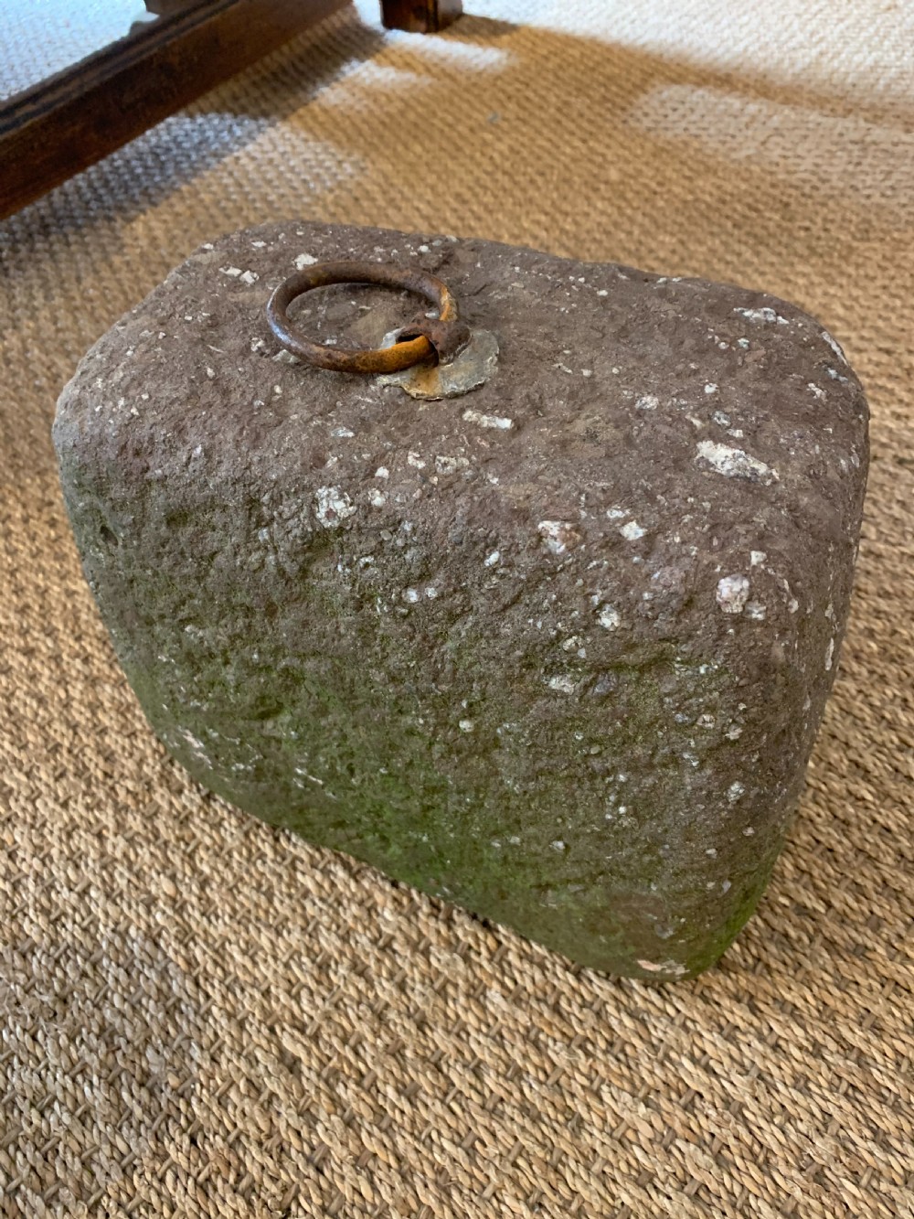 Antique tethering block  View II