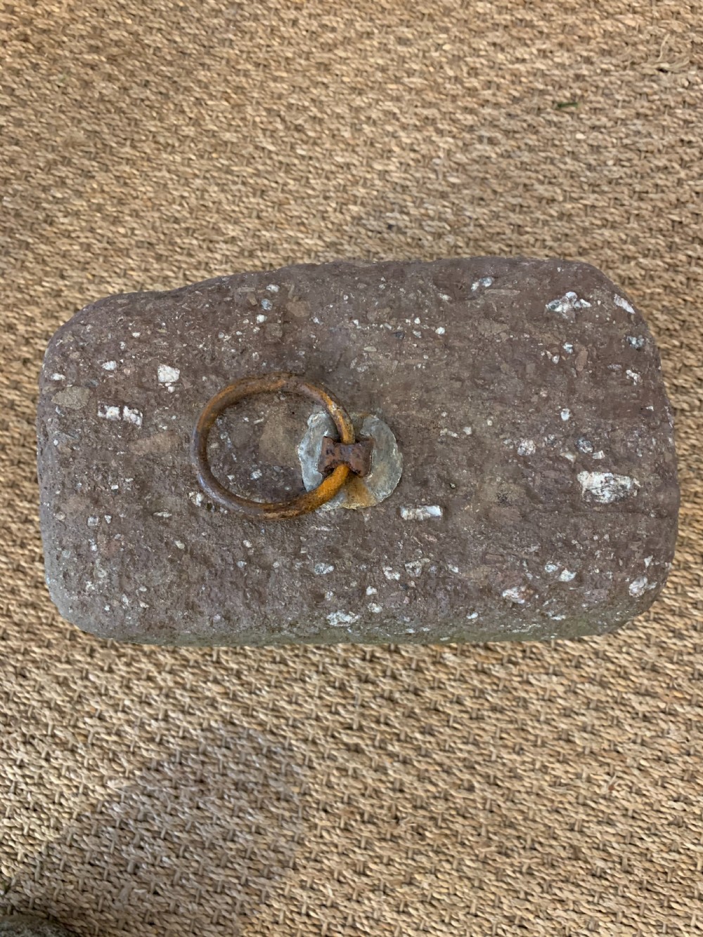 Antique tethering block  View III